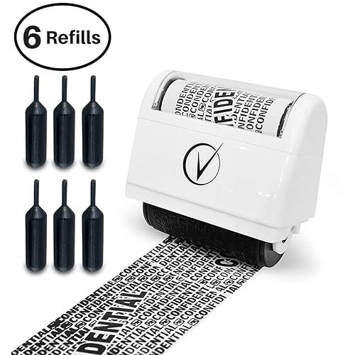 Vantamo Identity Theft Protection Roller Stamp for Hiding Sensitive Information,