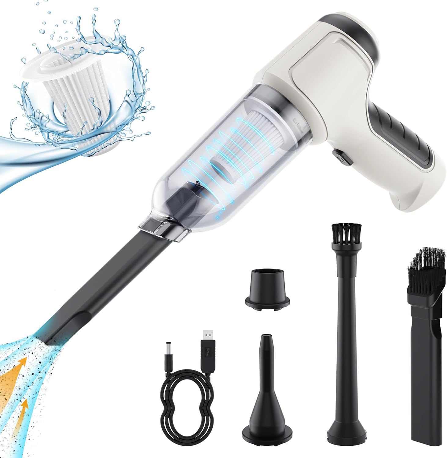 Handheld Vacuum Cleaner Car Vacuum Cleaner Cordless 12000Pa High