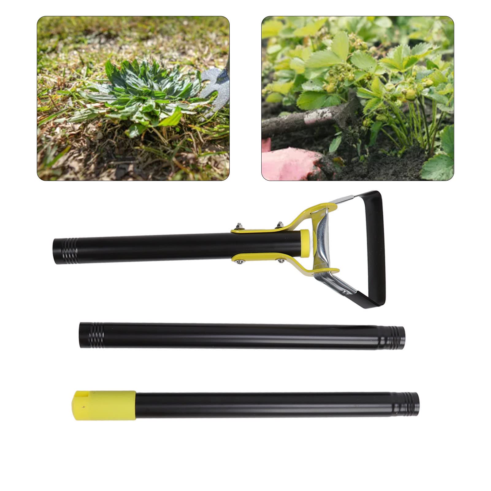 Zappa E Coltivatore 2 In 1 Con Manico Telescopico 182 Cm – Attrezzo Da Giardino In Acciaio Per Diserbo E Vangatura - 4