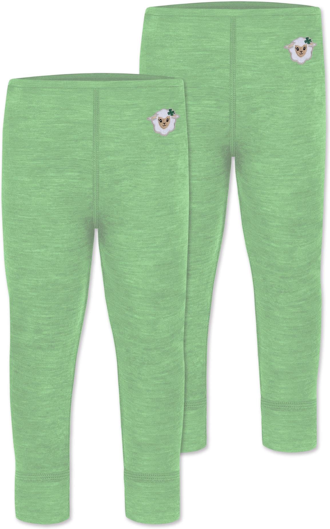 normani 2er Pack Baby Merinohose Merinoleggings Lange Unterhose Wollhose Winterhose - 100% Merinowolle