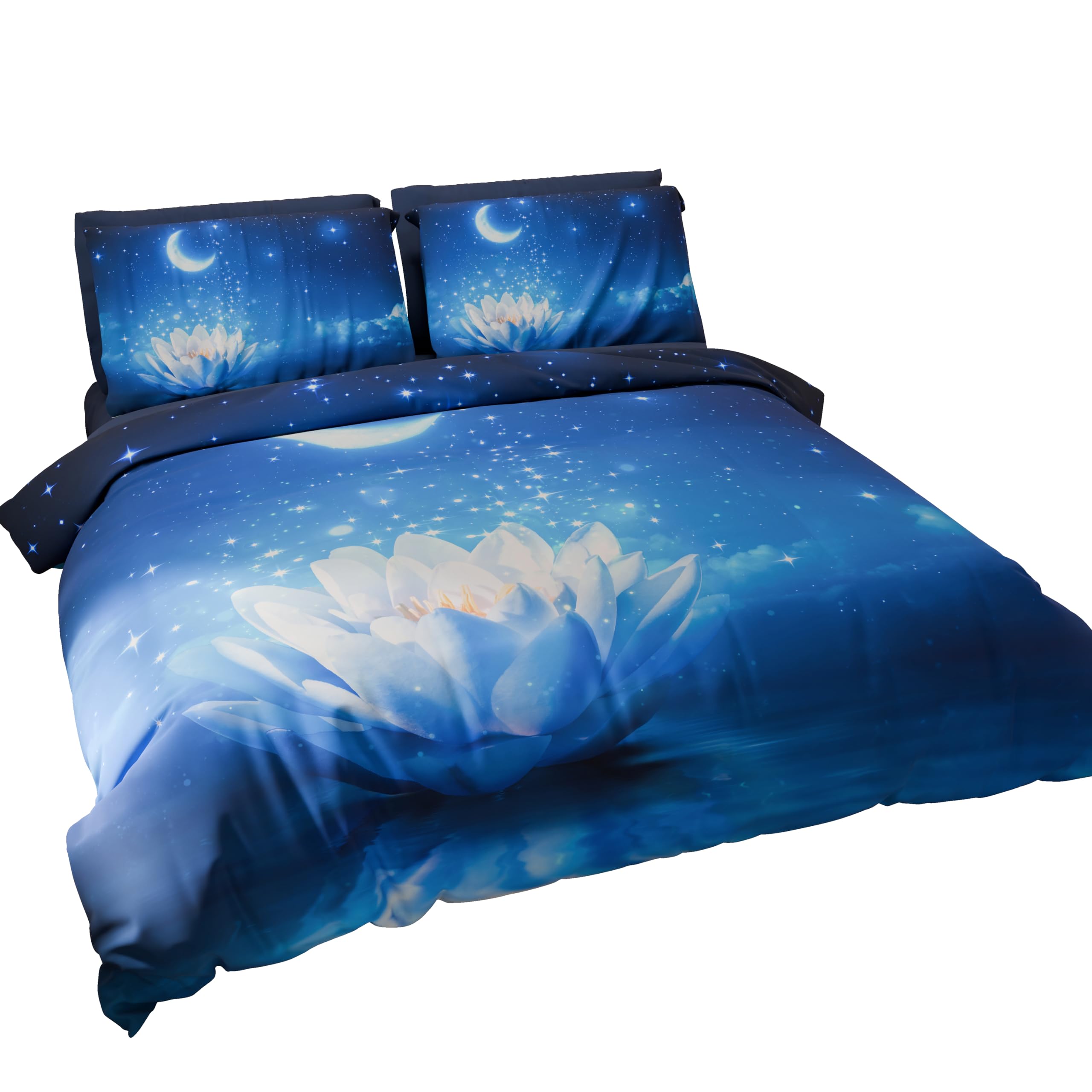Copripiumino Digitale Tutto Stampato Microfibra Duvet Covers, Single, Super King, Double Duvet Covers, Quilt Covers, Starry Night King