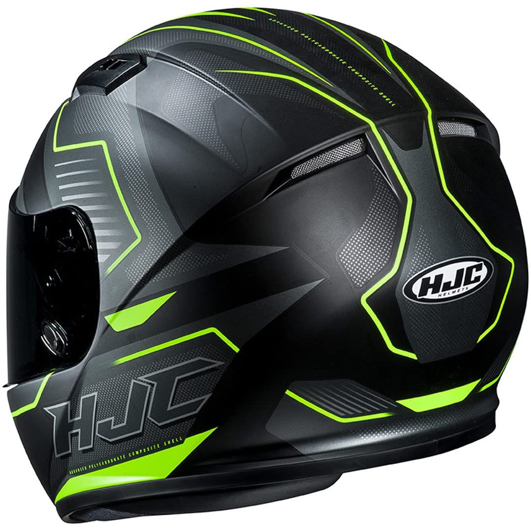 HJC CS 15 TRION MC3HSF Motorcycle Helmet, Black/Grey/Fluorescent Yellow, XS Automotive