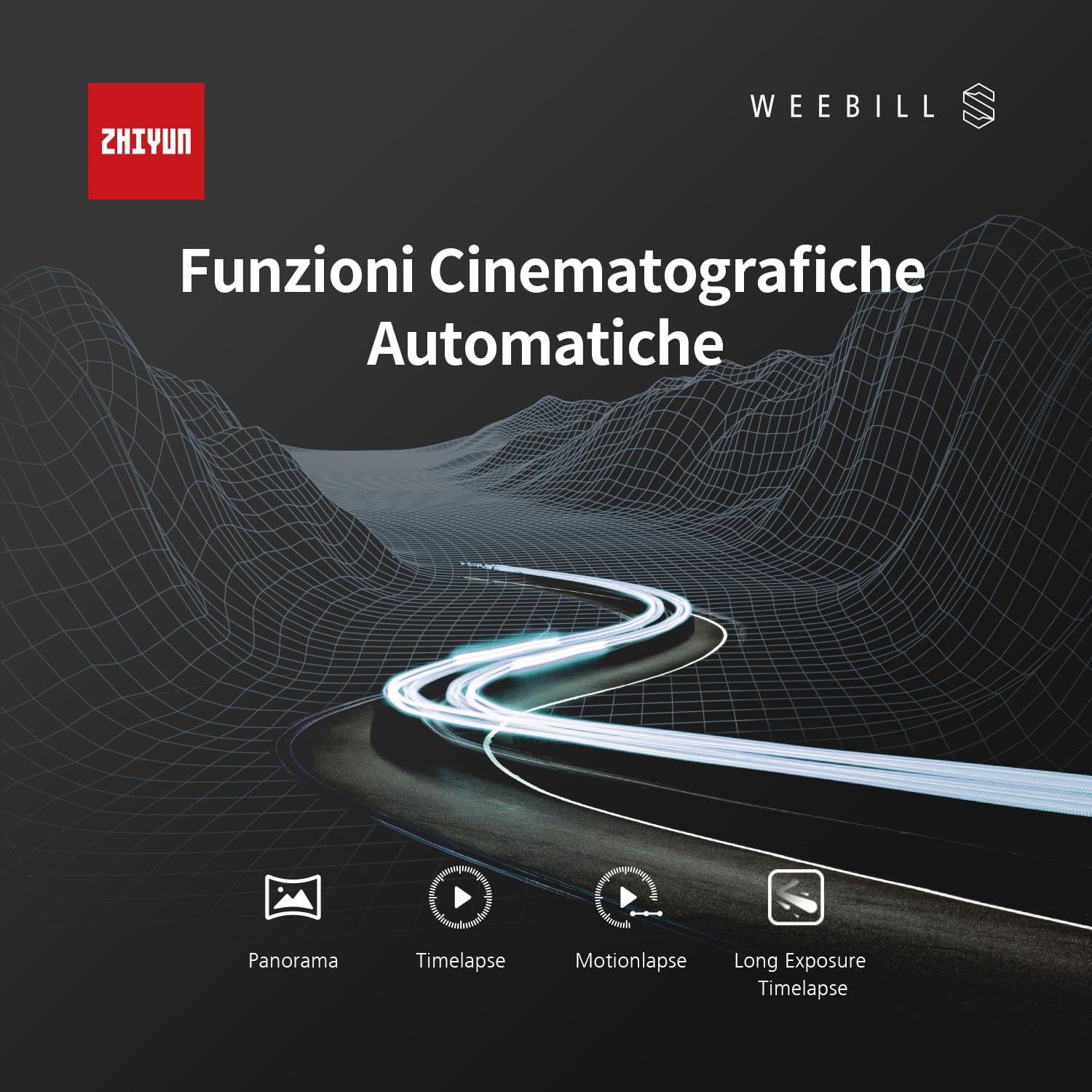 ZHIYUN Weebill S - Stabilizzatore per fotocamera, 3 assi Gimbal per fotocamera DSLR e mirrorless, design leggero, stabilità dinamica, disponibile per Canon/Sony/Panasonic/Nikon/Fujifilm
