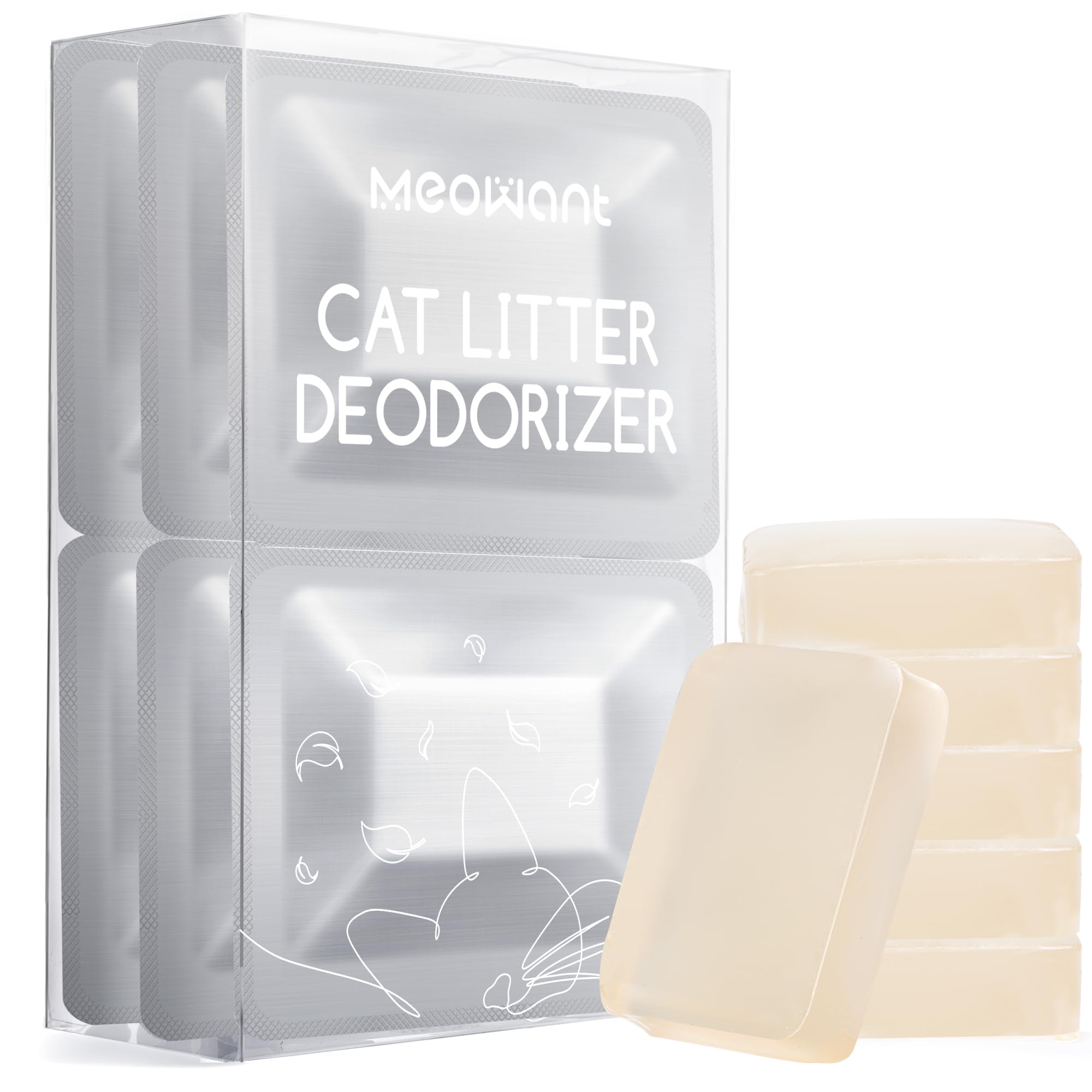 MeoWant Pet Odor Eliminator- 30-Day Continuous Automatic Cat Litter Box Odor Deodorant Gel Only Suitable for MW-SC01/MW-SC02/MW-SC03/ MW-SC09 Cat