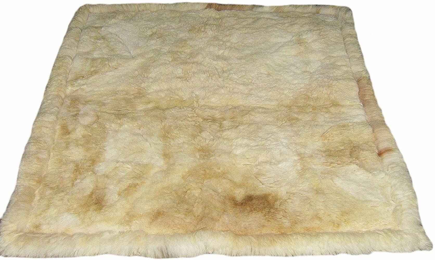 Alfombra peruana de piel de alpaca para salón: confort y calidez en tu rincón favorito