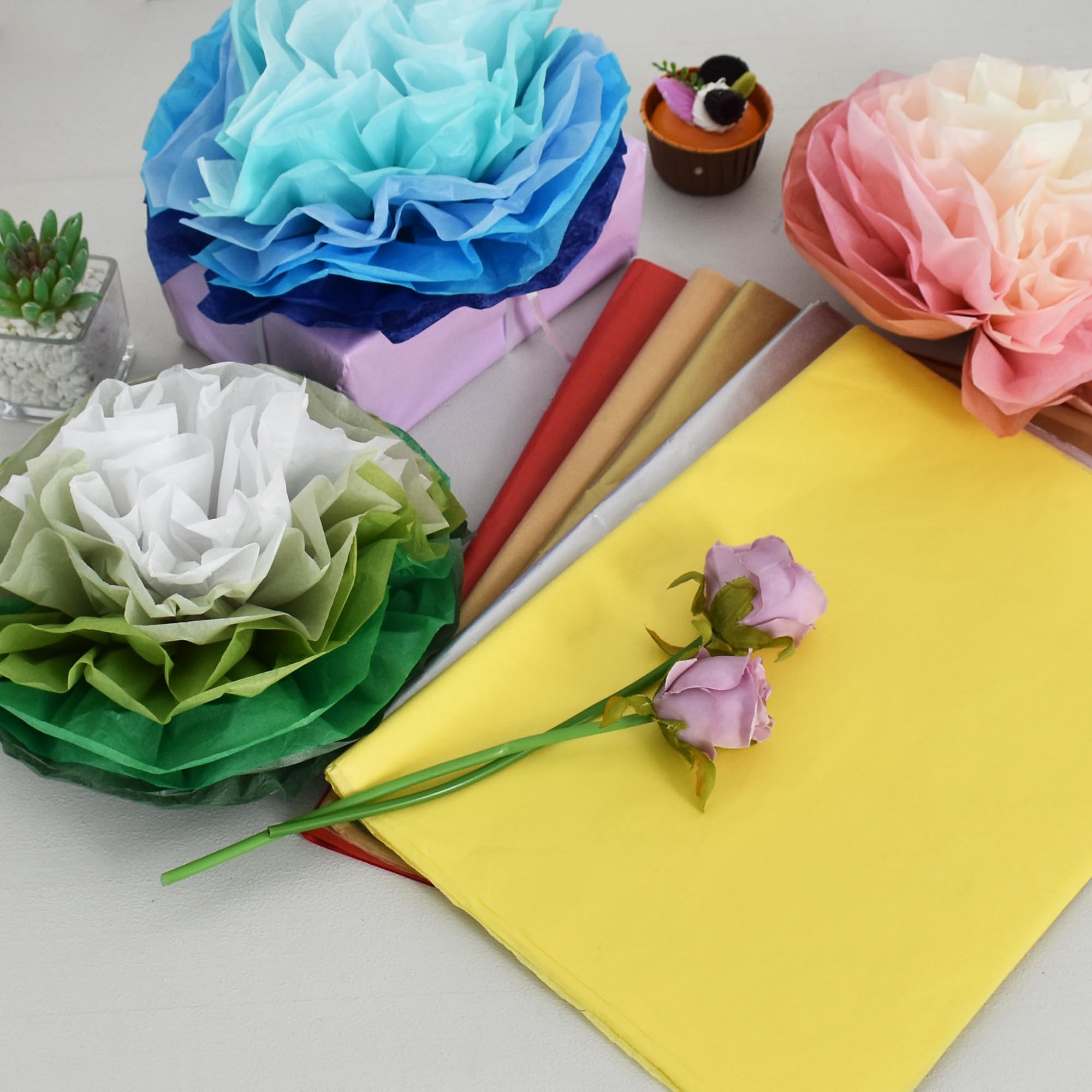 12 fogli di carta da imballaggio con motivo viola lavanda, regali per feste di compleanno, confezioni decorative per artigianato di nozze  15