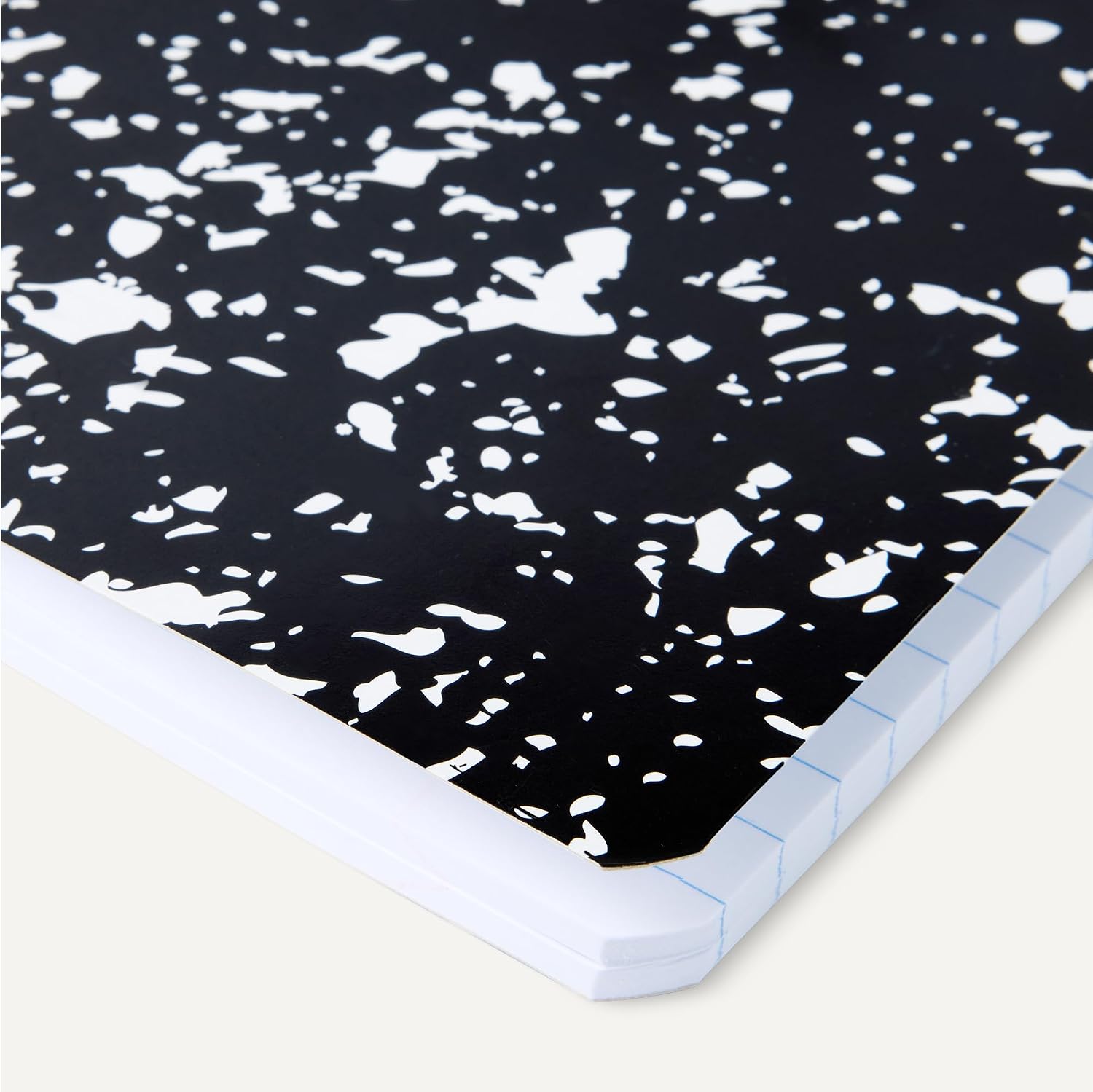 Amazon Basics Composition Notebook, Wide Ruled, 100 Sheets, 9.75" x 7.5", Marble Black, 12-Pack image 3