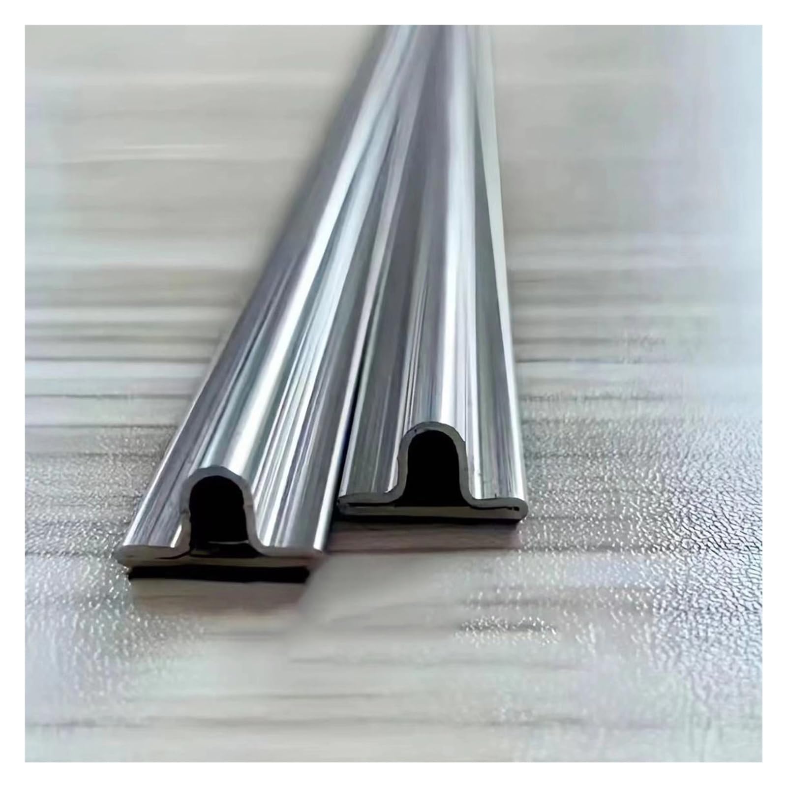 2 paquetes de rieles inferiores en forma de T para puertas correderas, rieles galvanizados de alta resistencia para puertas de entrada, puertas de granero y armarios(L 55.1in/140cm)