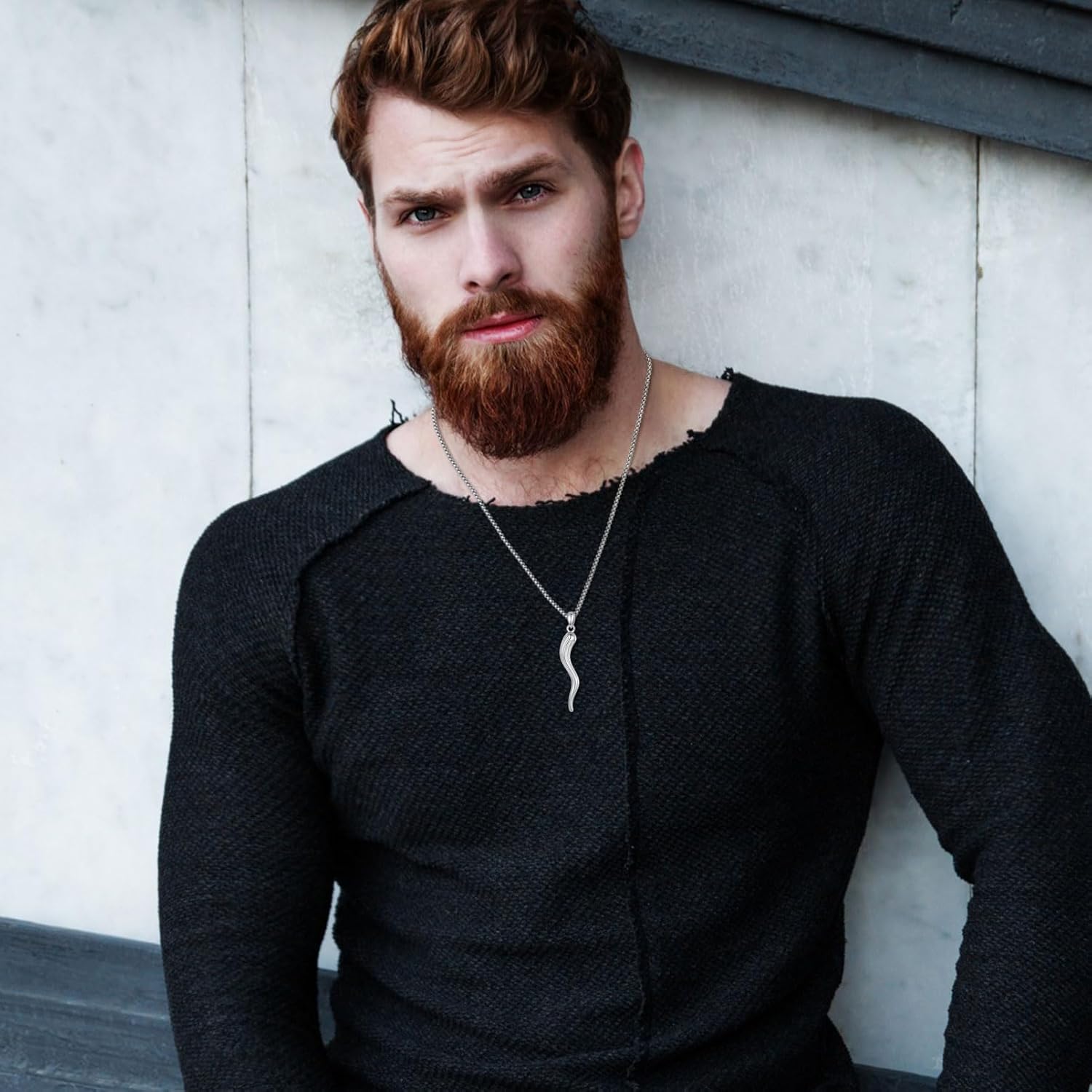 EUDORA S925 Sterling Silver Italian Horn Necklace for Women Men, Gold Cornicello Necklaces Lucky Pendant for Protection Italian Pepper Amulet Jewelry Original Gifts for Women Mens Wife, 20+2inch - Image 9