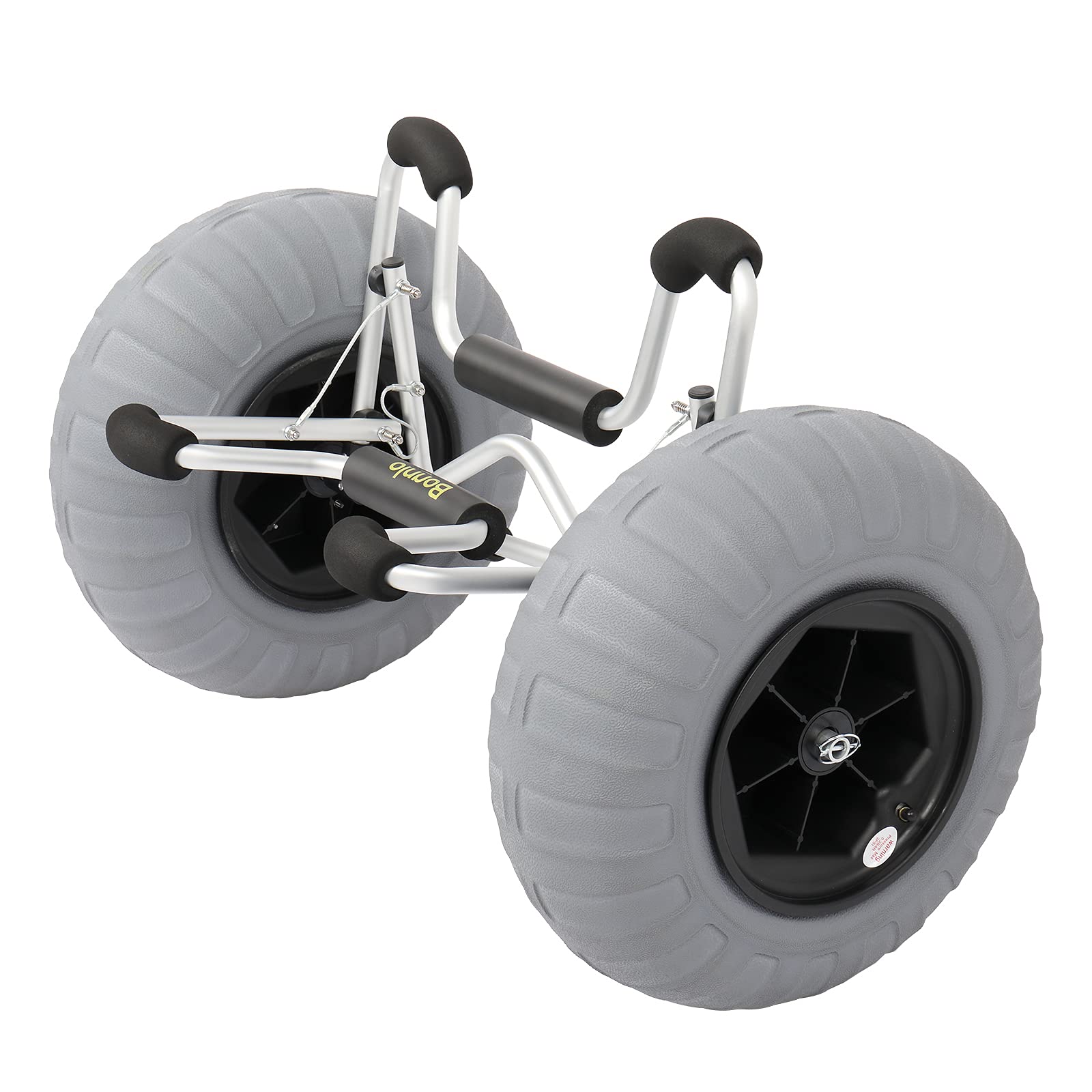 Bonnlo Balloon Wheels 16" Replacement Big Beach Sand Tires Axle 20mm, 25mm Diameter for Kayak