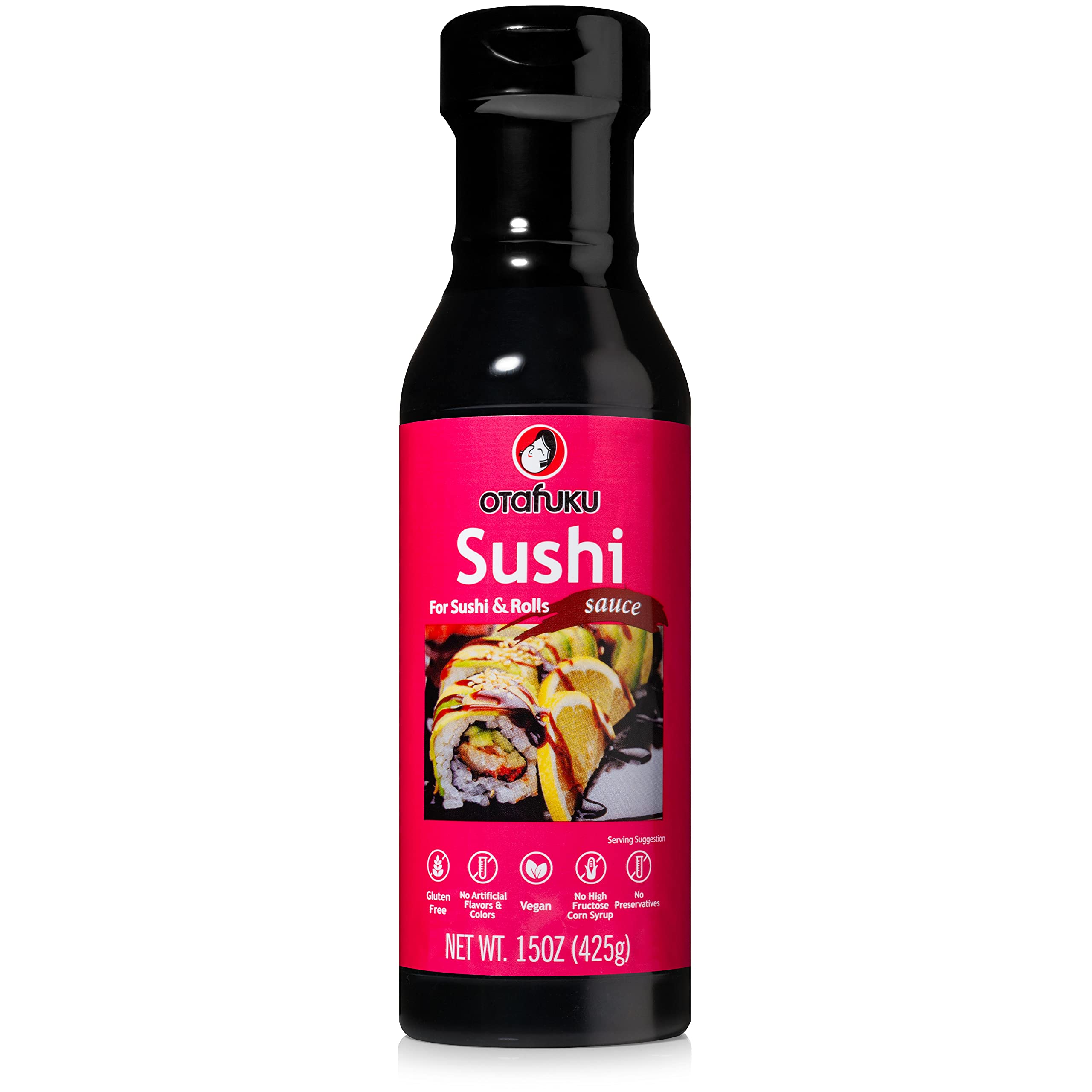 Otafuku Sushi Eel Sauce for Sushi Rolls, Japanese Unagi Sauce Gluten