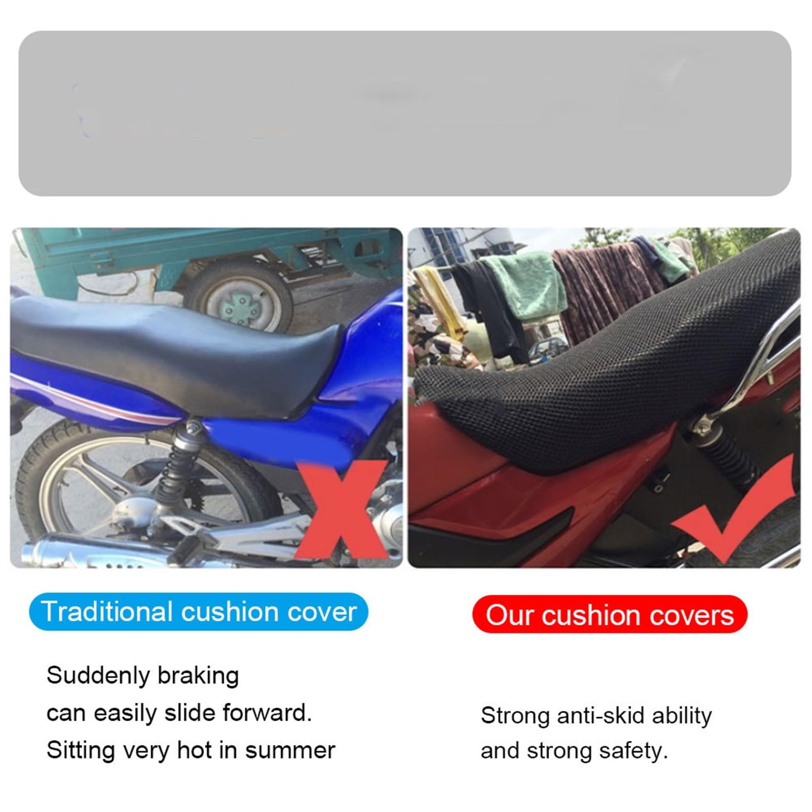 Coprisedile Per Suzuki V-Strom DL650 In Tessuto Di Nylon Cuscino Protettivo Per Moto