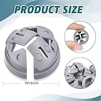 Vista 2 de Sintuff 120 unidades de 38 pulgadas - 12 pulgadas. Conector a granel de botón no metálico a presión, conector de cable NM, accesorios de conducto