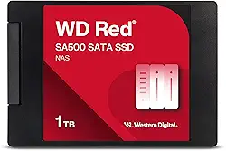 SSD interno Western Digital 1 TB WD Red SA500 NAS 3D NAND - SATA III 6 Gb/s, 7 mm, até 560 MB/s - WDS100T1R0A