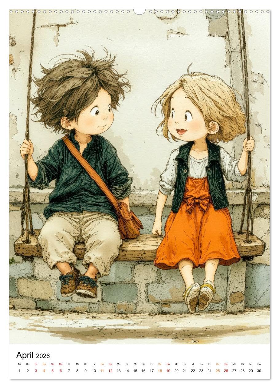 Kleine Helden kommen groß raus (hochwertiger Premium Wandkalender 2026 DIN A2 hoch), Kunstdruck in Hochglanz: Fröhliche Kindermomente - entdecken, staunen, lachen. (CALVENDO Kunst)