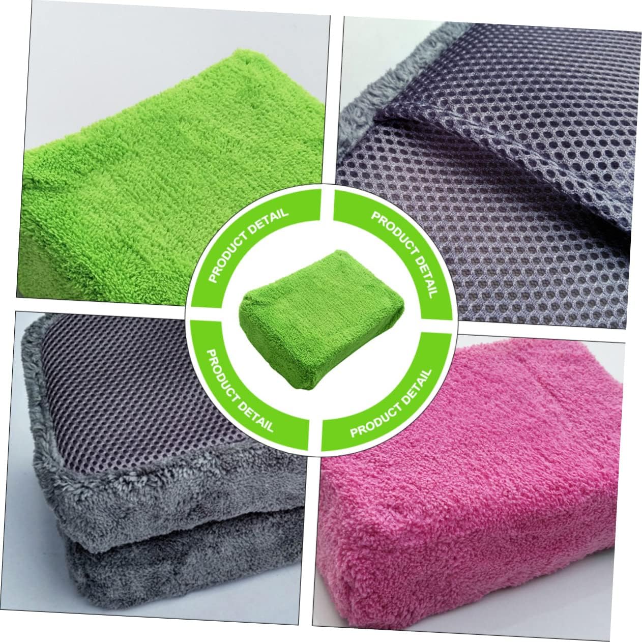 STOBAZA 1set High Absorbency Car Wash Sponge Durable Cleaning Sponge for Efficient Car Washing Multi Purpose Use for Home Bathroom Kitchen and Cleaning 2pcs