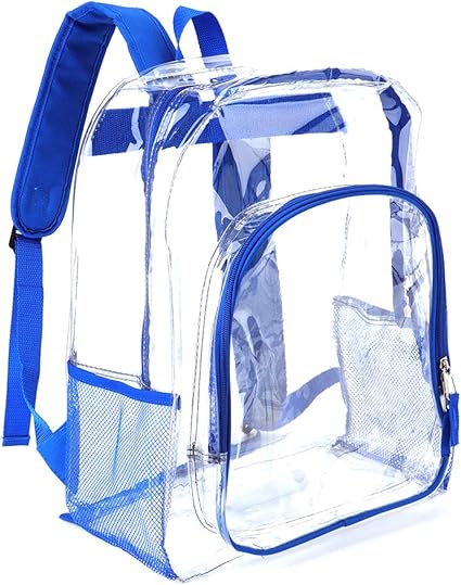 amazon heavy duty clear backpack