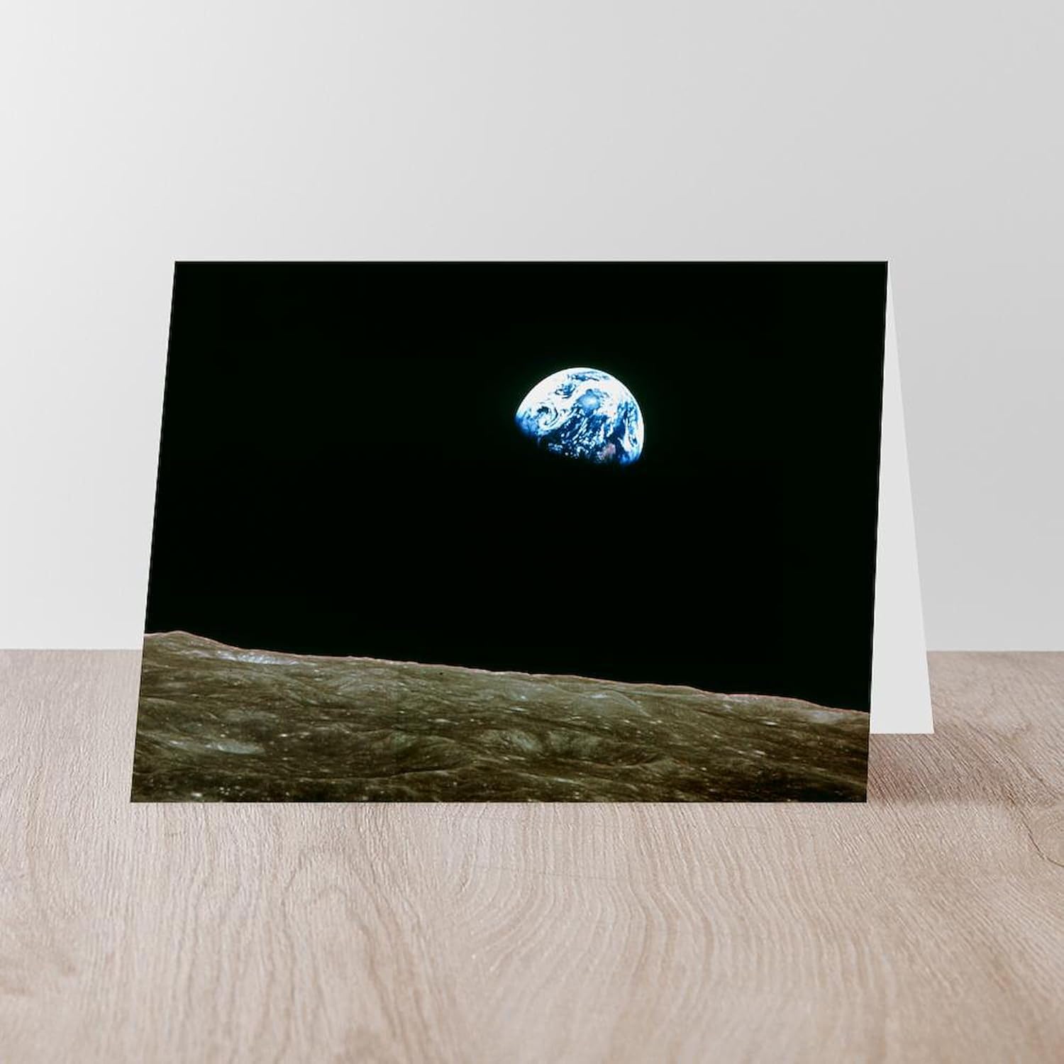 CafePress Earthrise Over Moon, Apollo 8 Greeting Cards (Pk Greeting Card (20-pack), Note Card with Blank Inside, Birthday Card Matte
