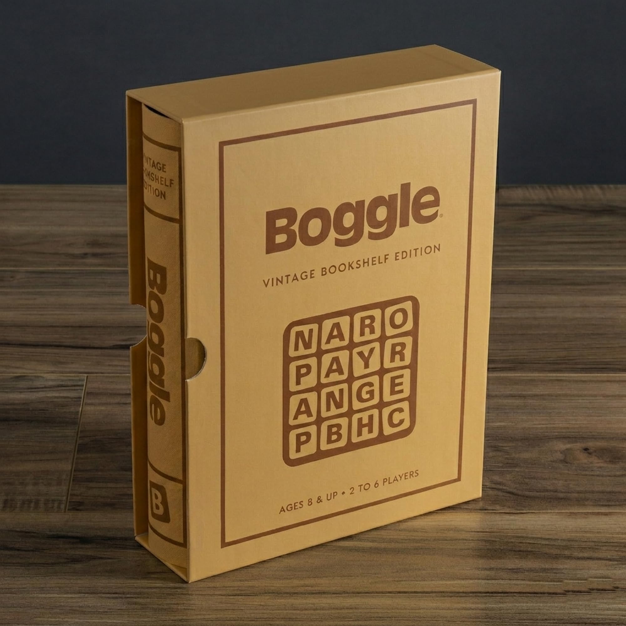 WS Game Company Boggle Vintage Bücherregal Edition