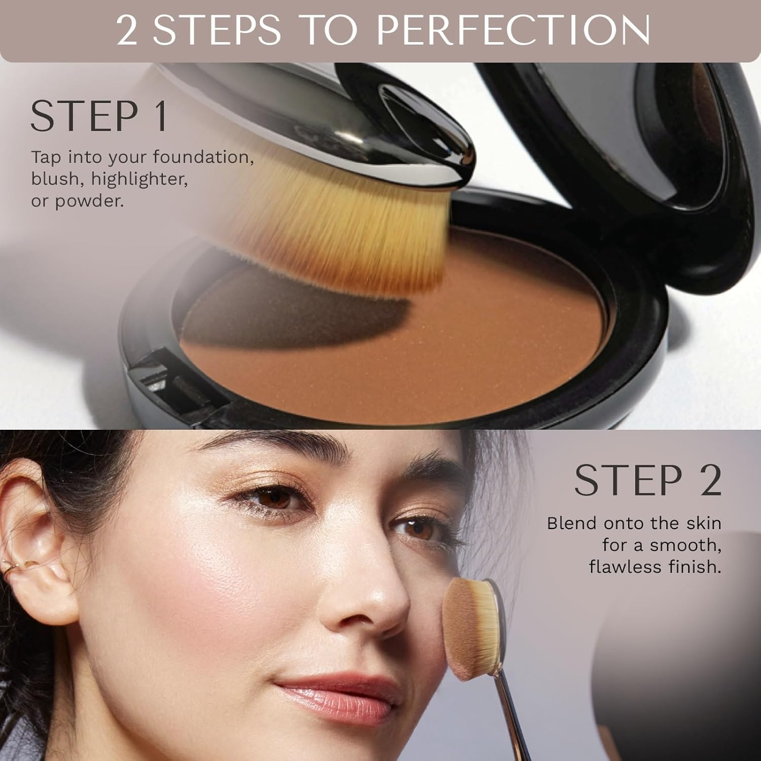 Artis Elite Oval 6 Brush | Oval Makeup Brush | Luxury Synthetic Foundation Brush | Ideal For Foundation, SPF, Skincare | Use With Liquids, Powders, and Creams | Creates Airbrush Finish - Image 6