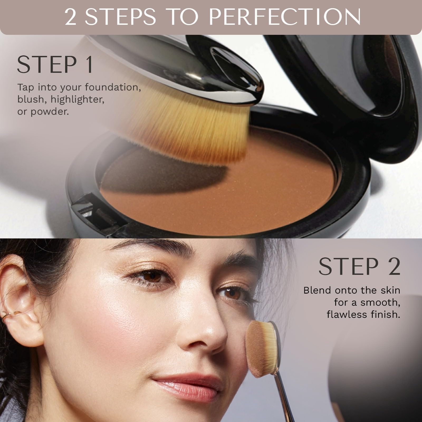 Artis Elite Pinceau ovale 6 - Miroir, 1 pinceau de maquillage.