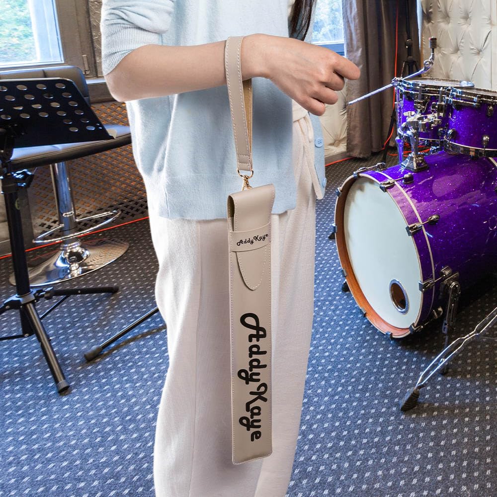 Custom Name Leather Drumstick Bag Drumstick Holder with Detachable Wrist Strap Drummer Gifts for Men Women Personalized Drum Sticks Bag Holder Drum Stick Case with Name Drum Sticks Cover