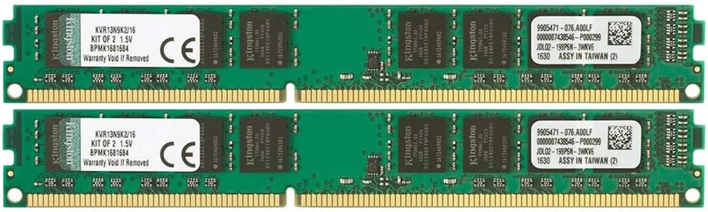 Kingston KHX1333C9D3B1K2/8G Mémoire RAM DDR3 8 Go (1333 MHz 240 broches) Bleu Kingston KHX1333C9D3B1K2/8G Mémoire RAM DDR3 8 Go (1333 MHz 240 broches) Bleu