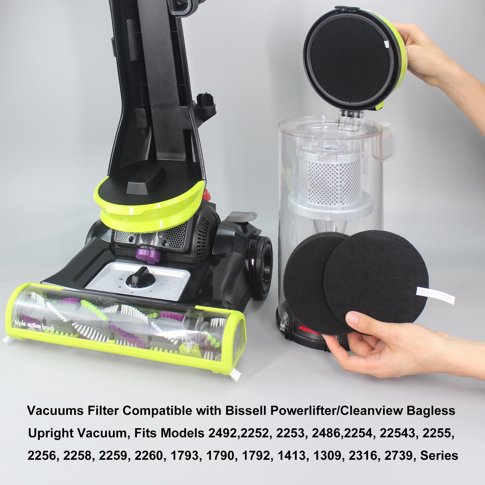 CPAI 交換用フィルター Bissell Cleanview バッグレス直立型掃除機