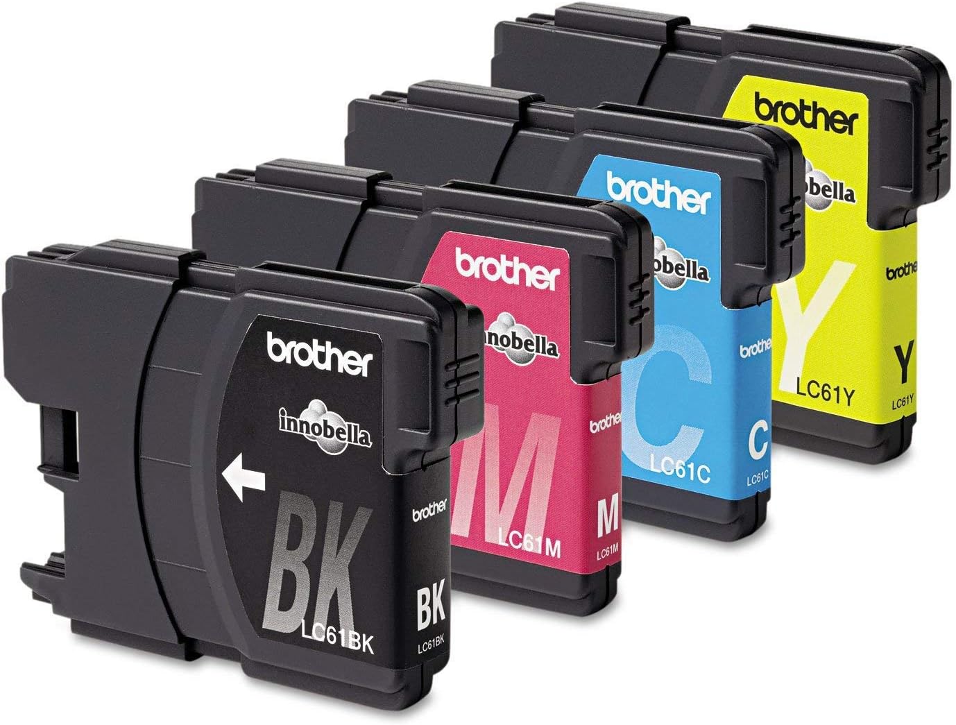 Brother Genuine Standard Yield Color -Ink -Cartridges, LC613PKS, Replacement 3 Pack of Color -Ink, Includes 1 -Cartridge Each of Cyan, Magenta & Yellow, Page Yield Up To 325 Pages/ -Cartridge, LC61 : Everything Else
