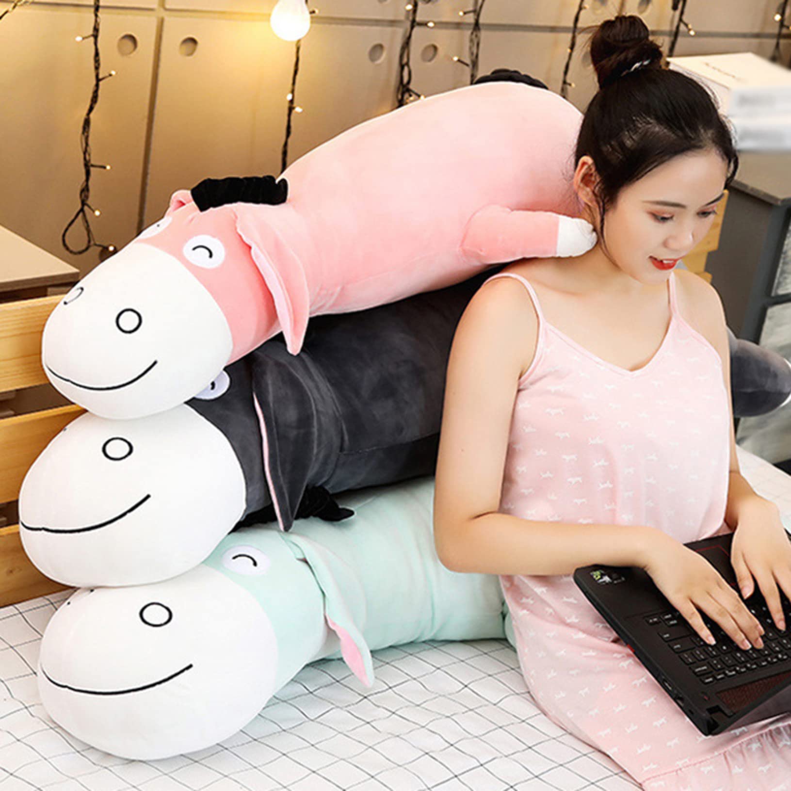 Amazon.co.jp: [FOQW] ぬいぐるみ ロバ 抱き枕 ぬいぐるみ ロバ 可愛い