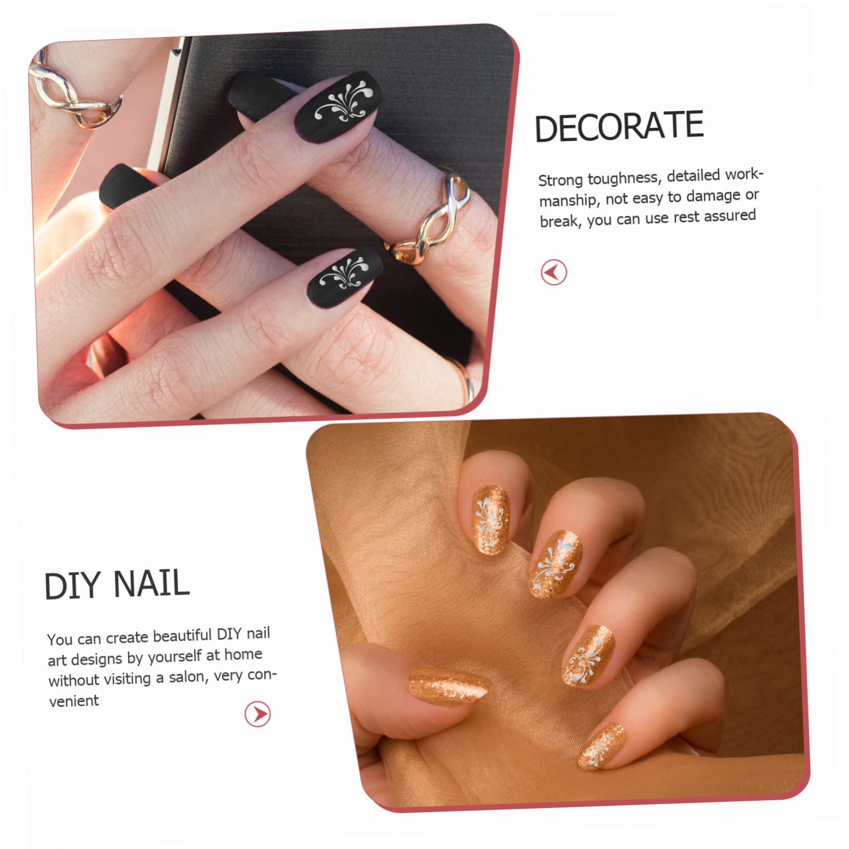 3 Set Adesivi Per Manicure Dei Fiori Di Rilievo Adesivi Per Unghie 3d Decalcomanie Per Unghie Fai Da Te Adesivi Per Unghie Per Le Donne Numero Di Adesivi Per Unghie 8 Fogli*3