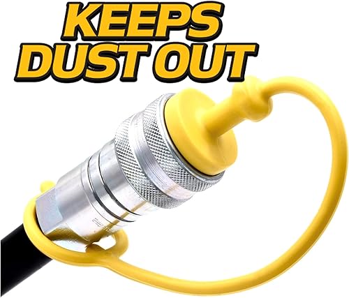 Miniatura 3 de HD Switch Juego de tapones y tapones hidráulicos azules para Kubota 14" ISO B B2301 B2601 B2650 B3350, BH65 BH70, BT600 BT601 BT602, BX BX22 BX23