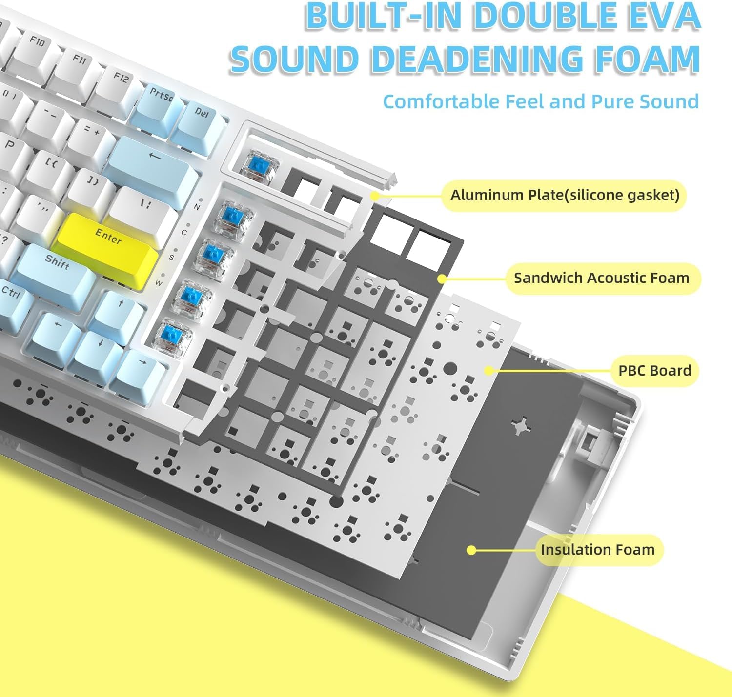 Amazon.com: Ajazz Mechanical Gaming Keyboard - Hot Swappable