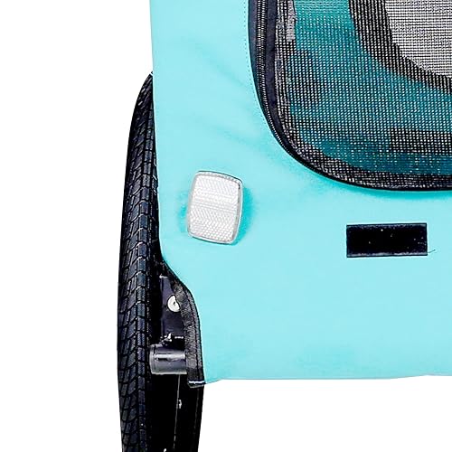 Miniatura 4 de Light Green Foldable Pet Jogging Stroller for Adventure and Comfort, Secure Bicycle Trailer for Dogs & Cats, Easy to Store