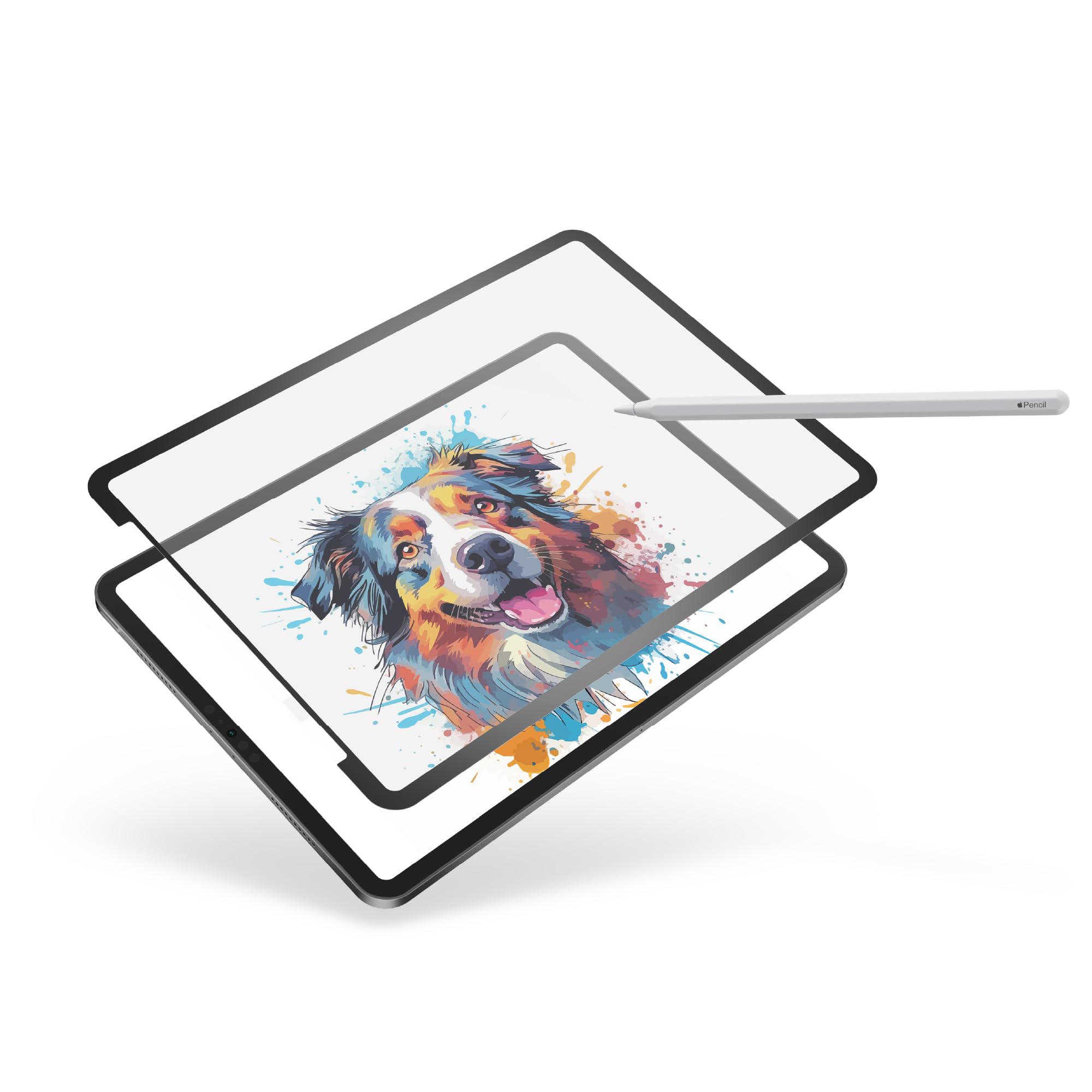 GhostPaper Air Premium Paper Feel Writing Sketching Surface Screen Protector, with Air-ttach Nano Suction Mounting Technology, Compatible with 8.3" iPad Mini 6th Gen (2021), iPad Mini A17 Pro (2024)