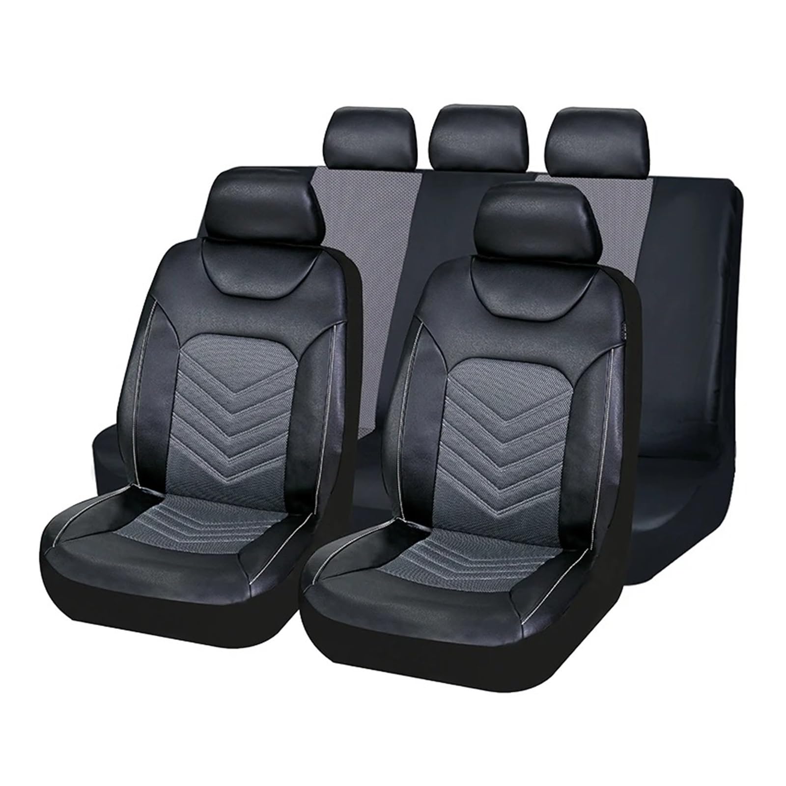 Couvre siège auto universel en cuir et maille respirante pour voiture et SUV - 7