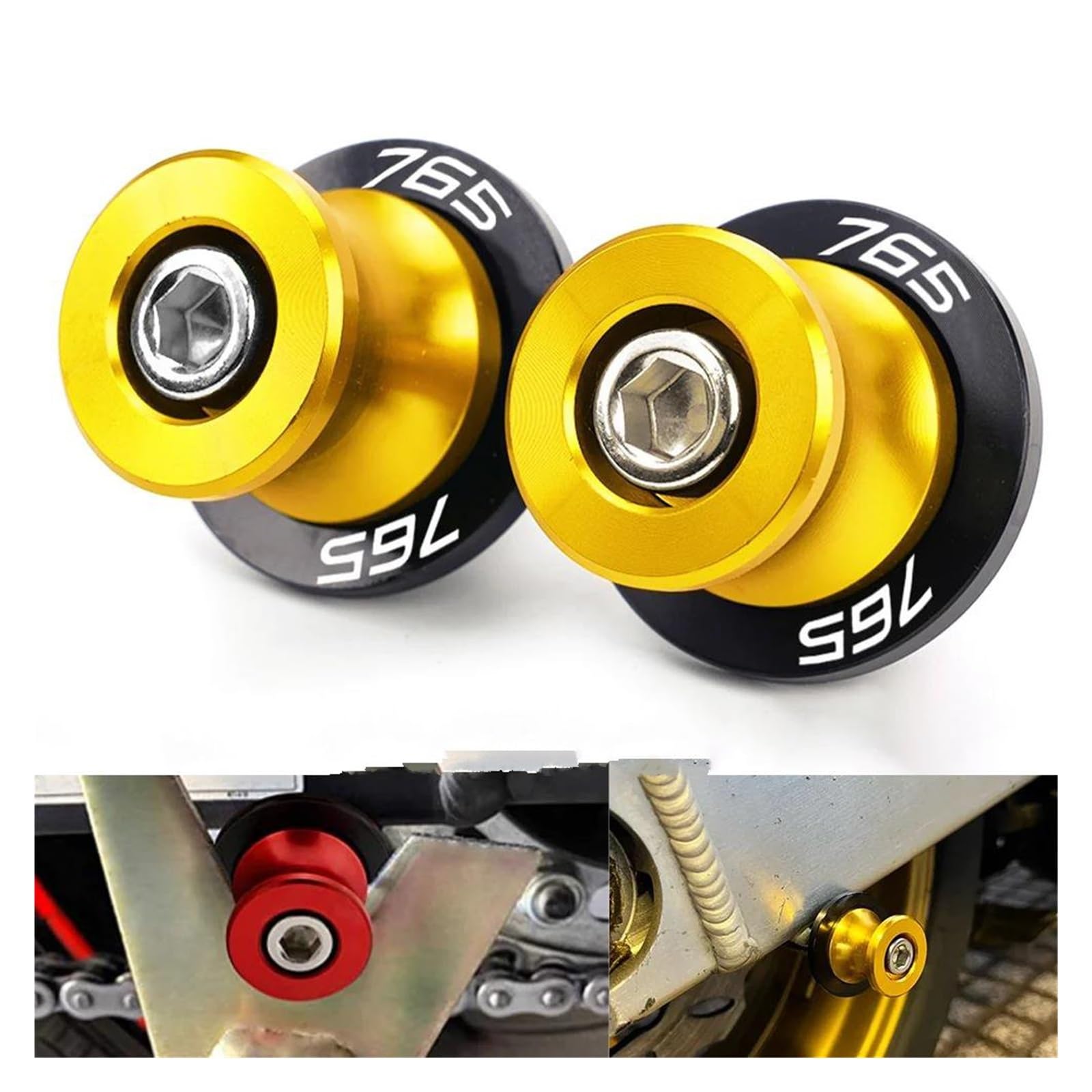 Per TRIUMPH Street Triple 765 R RX RS Viti M8 Per Supporti Forcellone E Cavalletto Bobine Forcellone Nottolini Cavalletto(rosso)