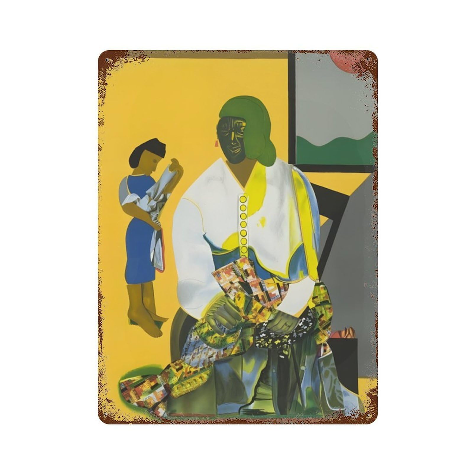 xiaoxiaoshen Romare Bearden (24) Wall Decor Art Metal Tin Poster Modern Home Decor Art Home Bar Shop Decorations Vintage Sign 40x30cm