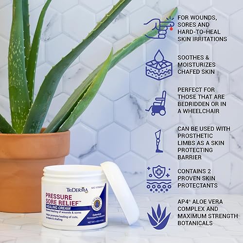 Miniatura 2 de TriDerma Crema curativa para aliviar el dolor de presión 4 onzas