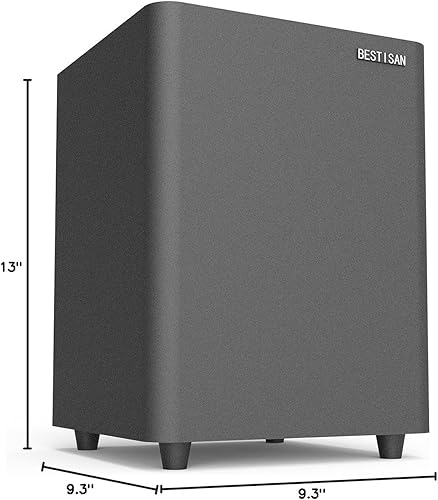 Miniatura 8 de BESTISAN Subwoofer de 6.5 pulgadas, subwoofer de audio doméstico alimentado con graves profundos en diseño compacto, para estudio y cine en casa,