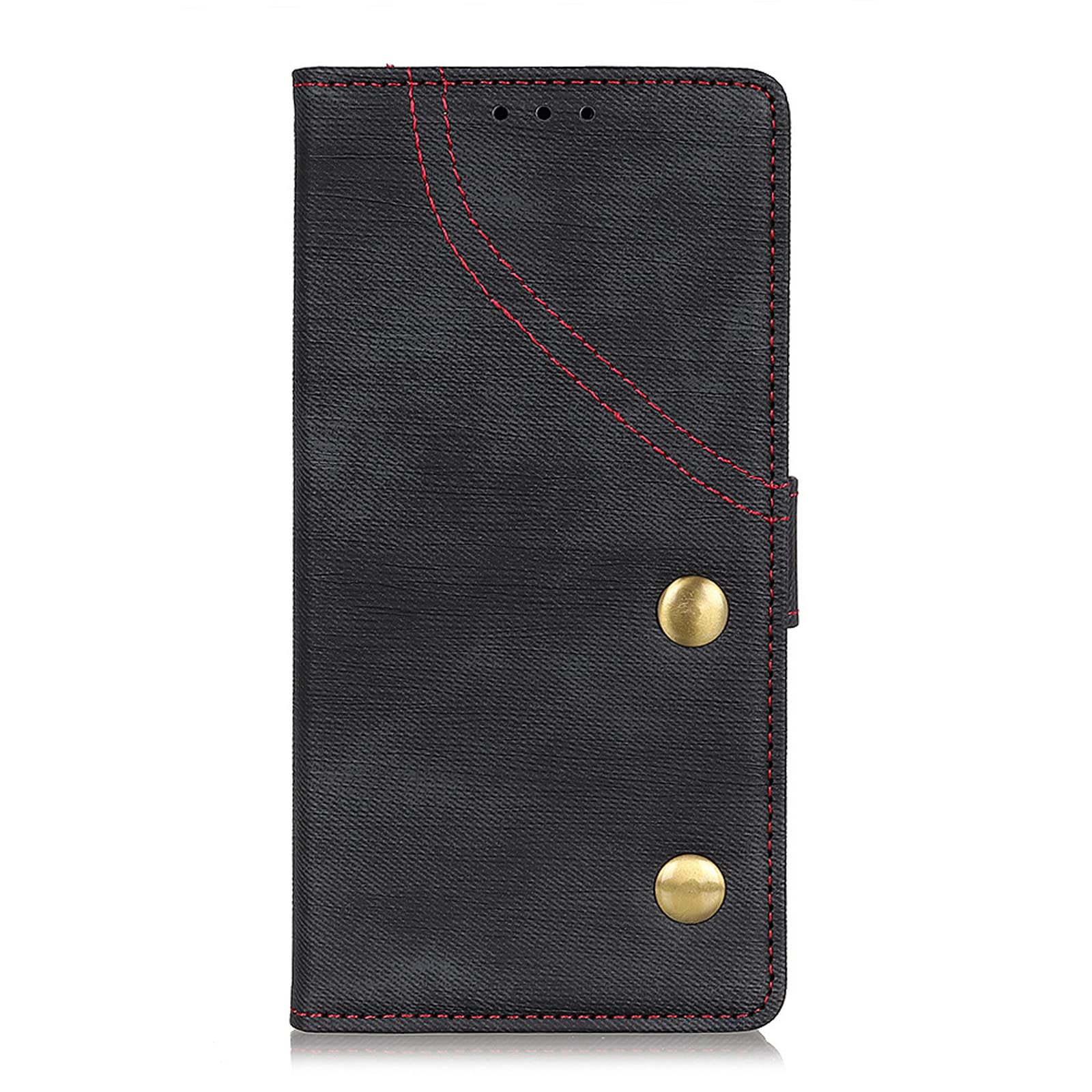 Cuero Funda para Sony Xperia 1 V/Xperia 10 V, Anti-Huella Flip Billetera Magnético Anti-Choques Estuche,Negro,Xperia 10 V