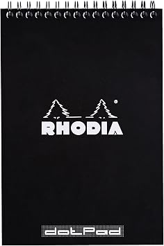 Rhodia Wirebound Notepad, A5, Dot - Black