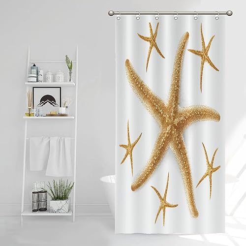 Miniatura 993 de Cortinas de ducha de baño con ganchos, 72 x 92 pulgadas, cortina de ducha de tela impermeable con diseño de flores y pájaros, cortina de ducha