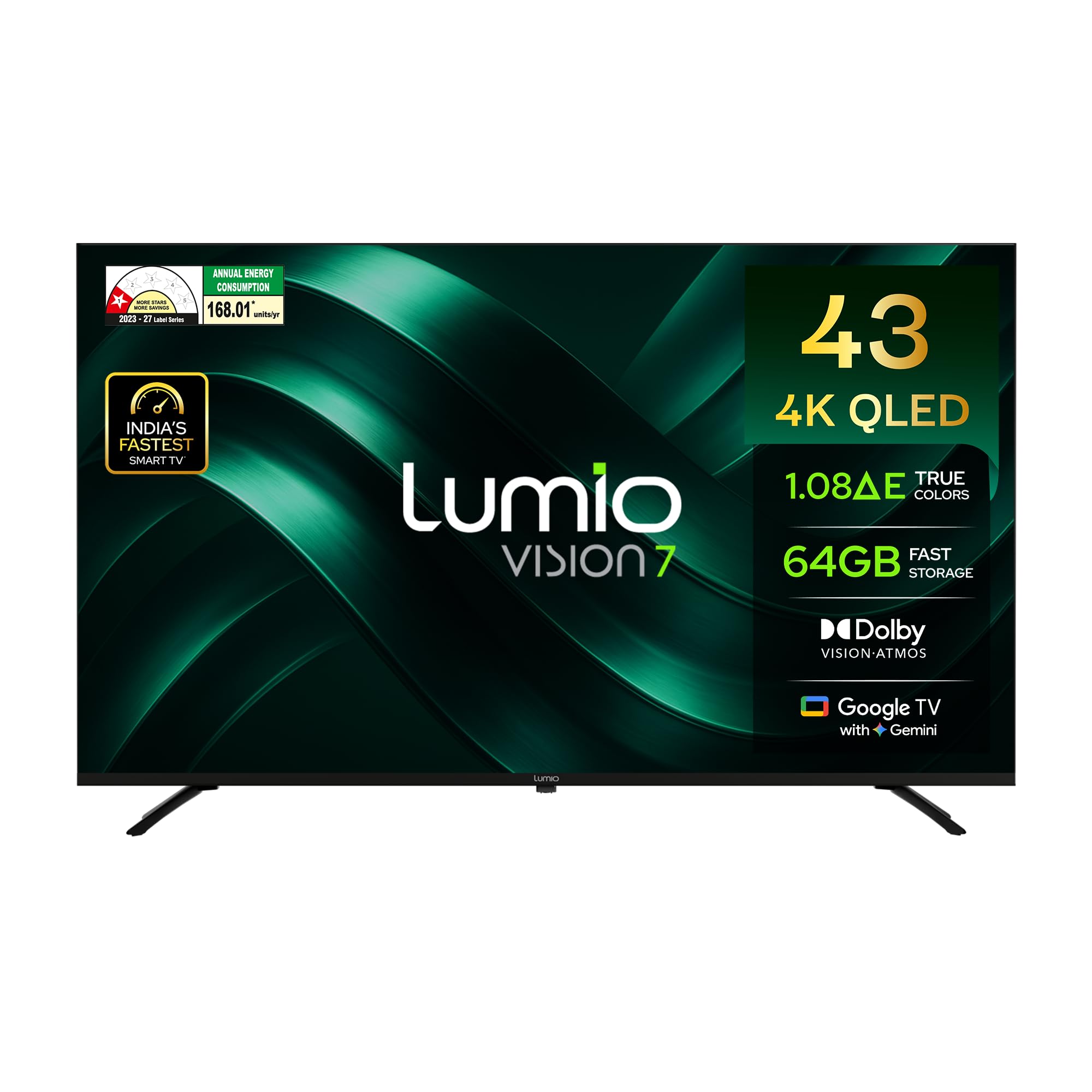 Lumio Vision 7 2026 109cm (43 inches) 4K Ultra HD Smart QLED TV FTW1-ADSJ — Amazon image 22