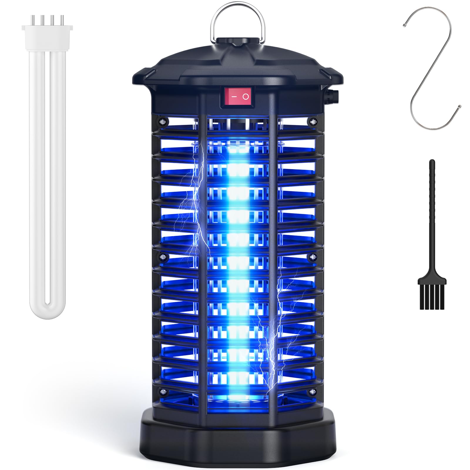 Amazon.co.jp: YISSVIC 電撃殺虫器 1000V高圧コバエ取り