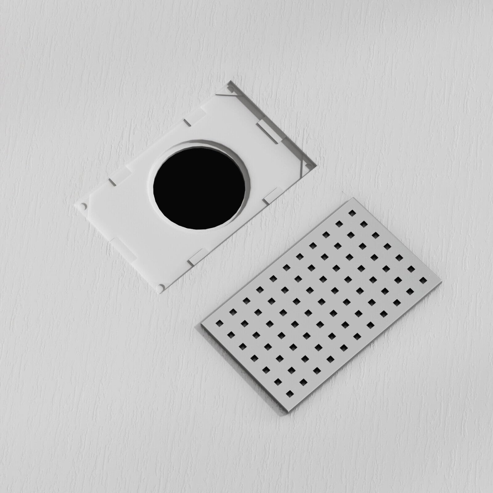 WITEN&NOCK SMC Duschwanne 170x80cm weiß Antirutsch Höhe 32mm inkl. Siphon | Superflach Duschtasse Steinoptik inkl. Edelstahl-Abflussrinne & Ø 90 mm Ablaufgarnitur, bruchfest, zuschneidbar, hygienisch