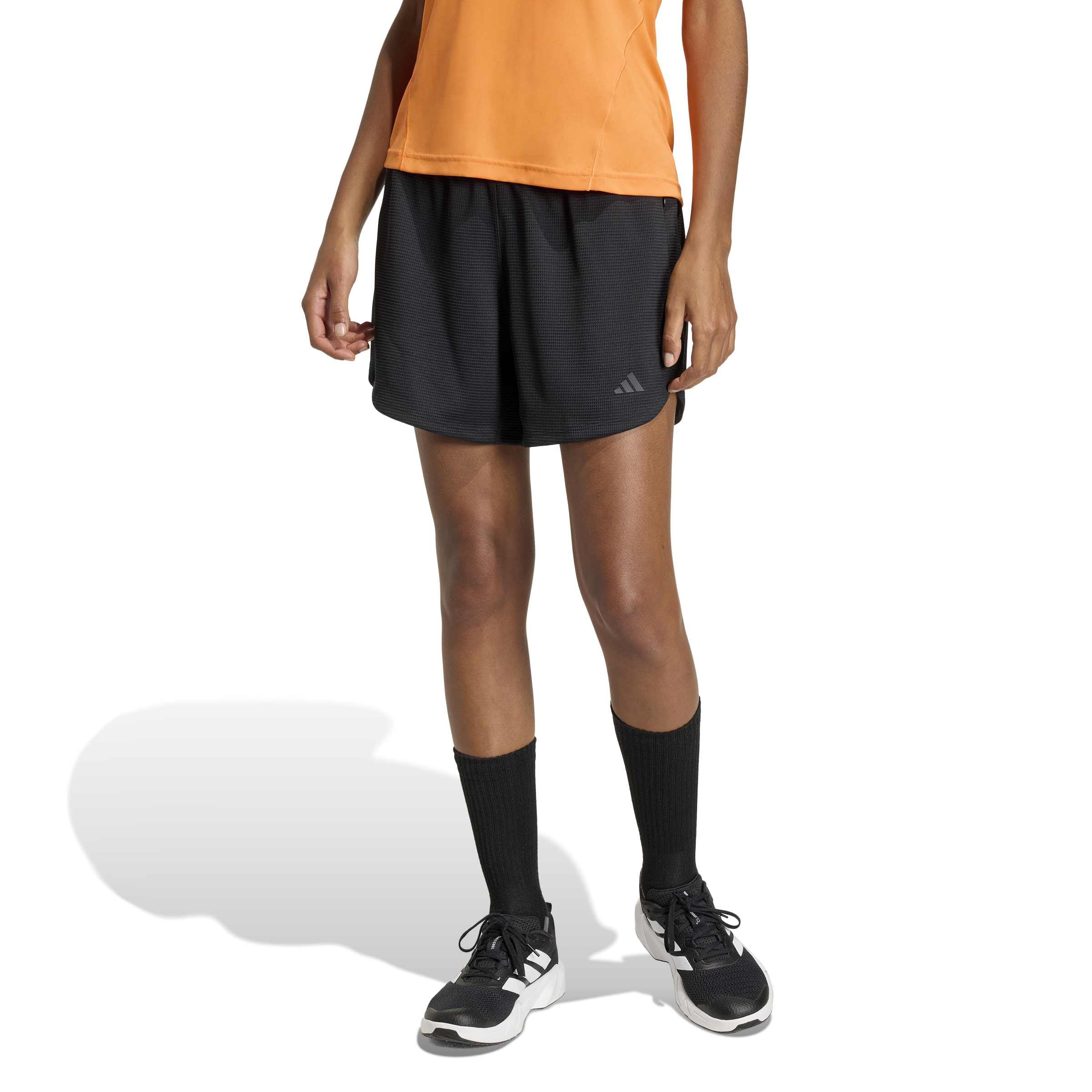 adidas Women's Pacer Workout Waffle Shorts