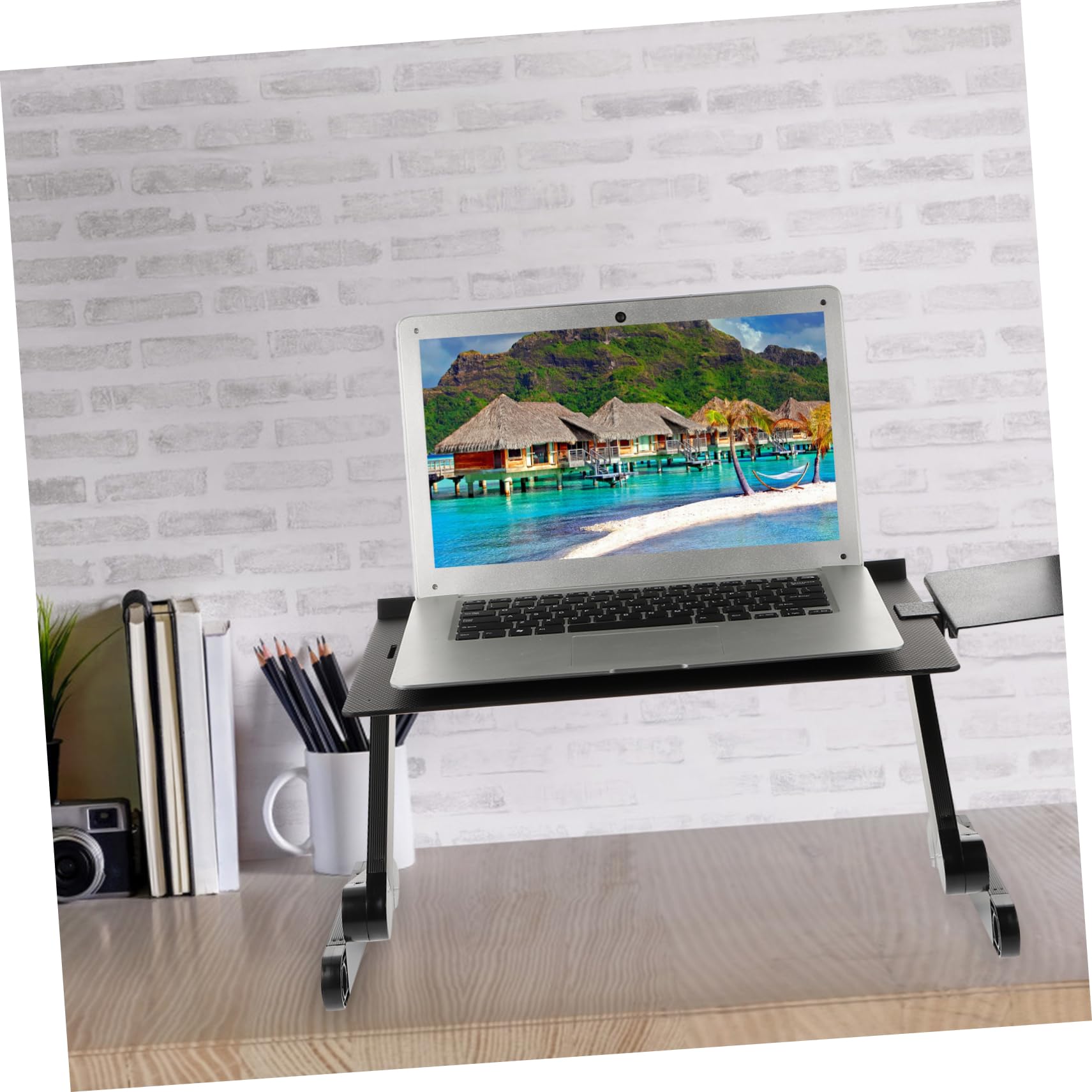 Hemobllo Laptop Regolabile con Raffreddamento Tavolo Portatile Ergonomico per Casa