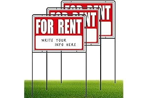 Double-Sided Printing For Rent Signs with Drive-In Stakes