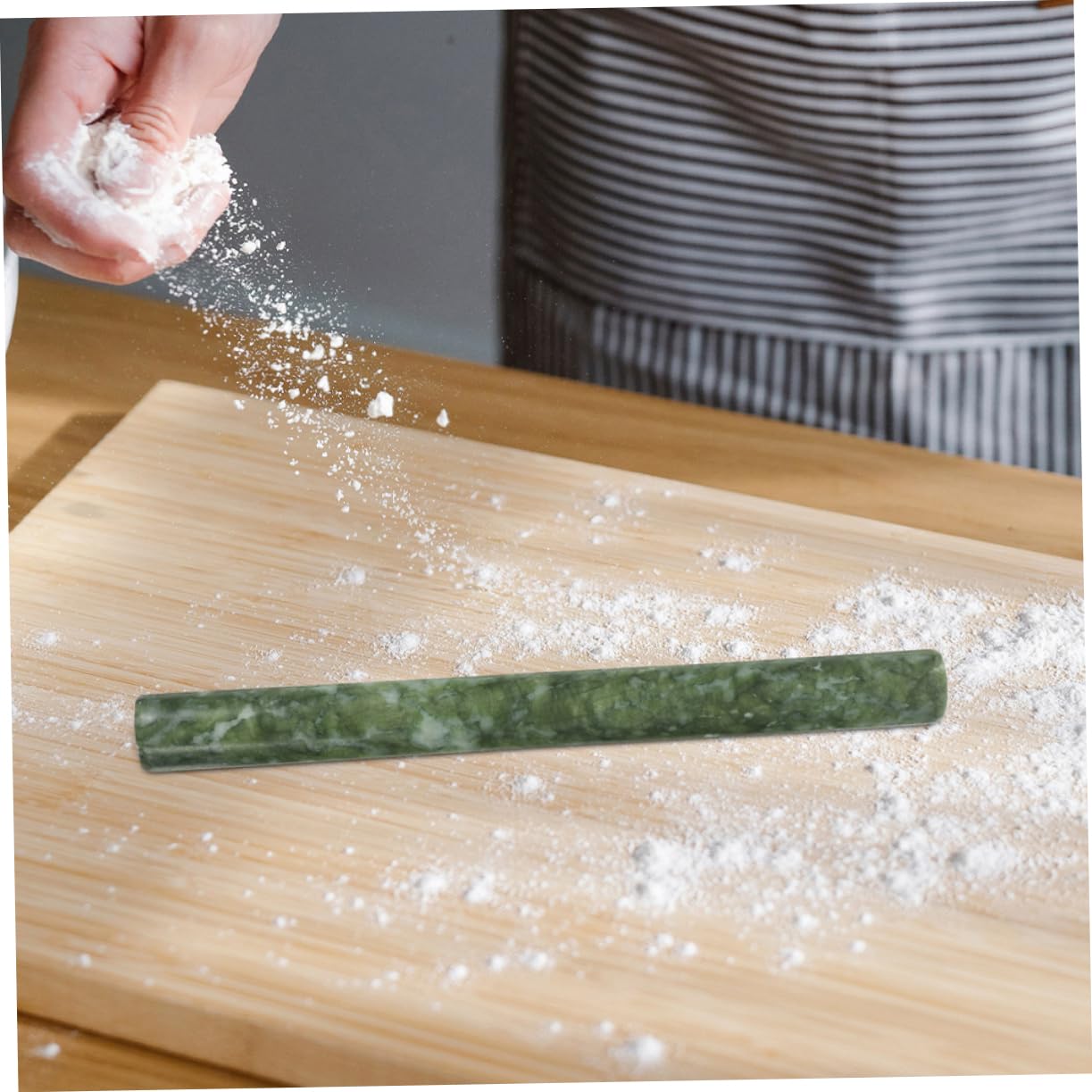 2piezas Rodillos De Mármol Natural Para Amasar Masa Rodillo Antiadherente Para Hornear Herramientas De Cocina